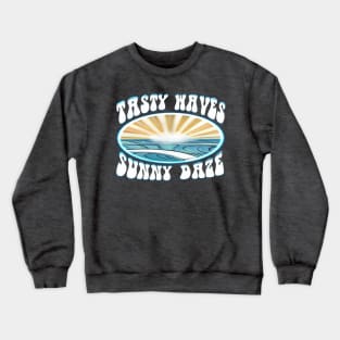 Tasty Waves Sunny Daze Beach sunrise clean waves Crewneck Sweatshirt